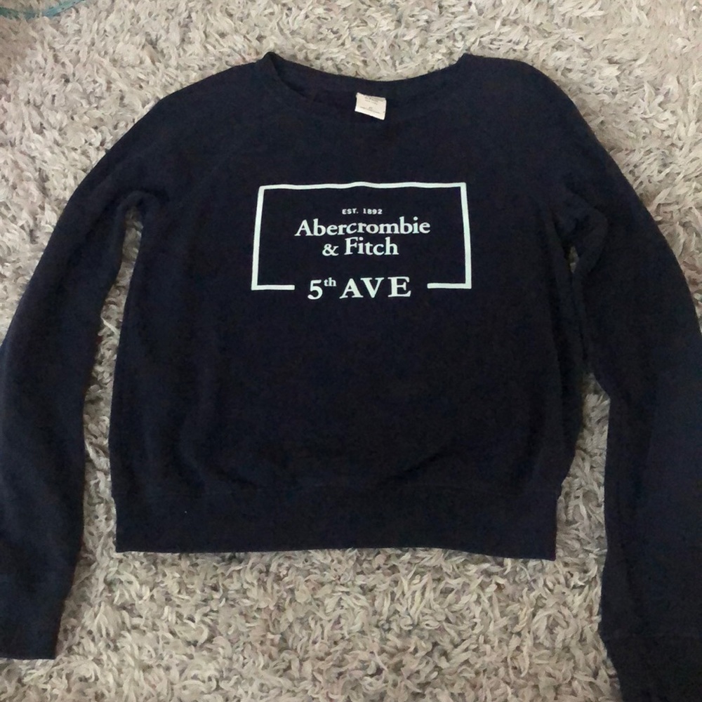 abercrombie & fitch navy sweatshirt